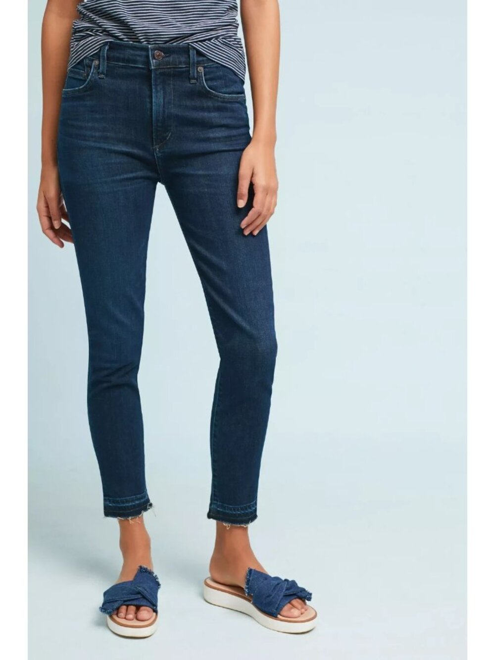 NWT Citizens of Humanity Rocket Crop in Marisol Split Hem Stretch Skinny Jean 32